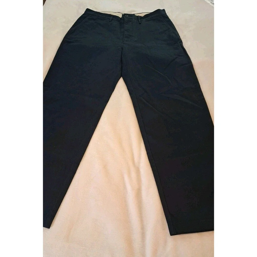 J.Crew Size 34x32 Classic Chino Pant 100% Cotton Storm Navy Blue BE611 $98 NWT